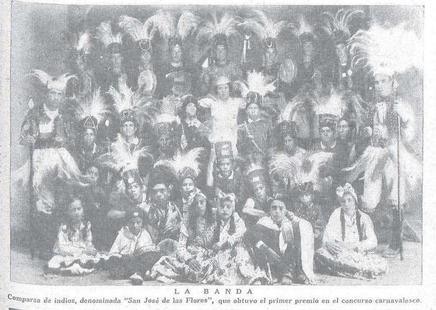 C:\Users\STD\Desktop\Caras y Caretas 10Marzo1934 foto buena de una comparsa de Indios de La Banda.jpg