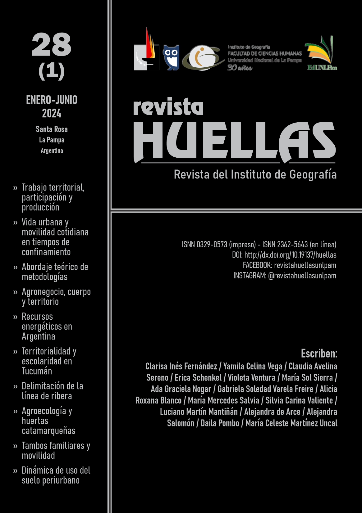 					Visualizar v. 28 n. 1 (2024): HUELLAS 
				