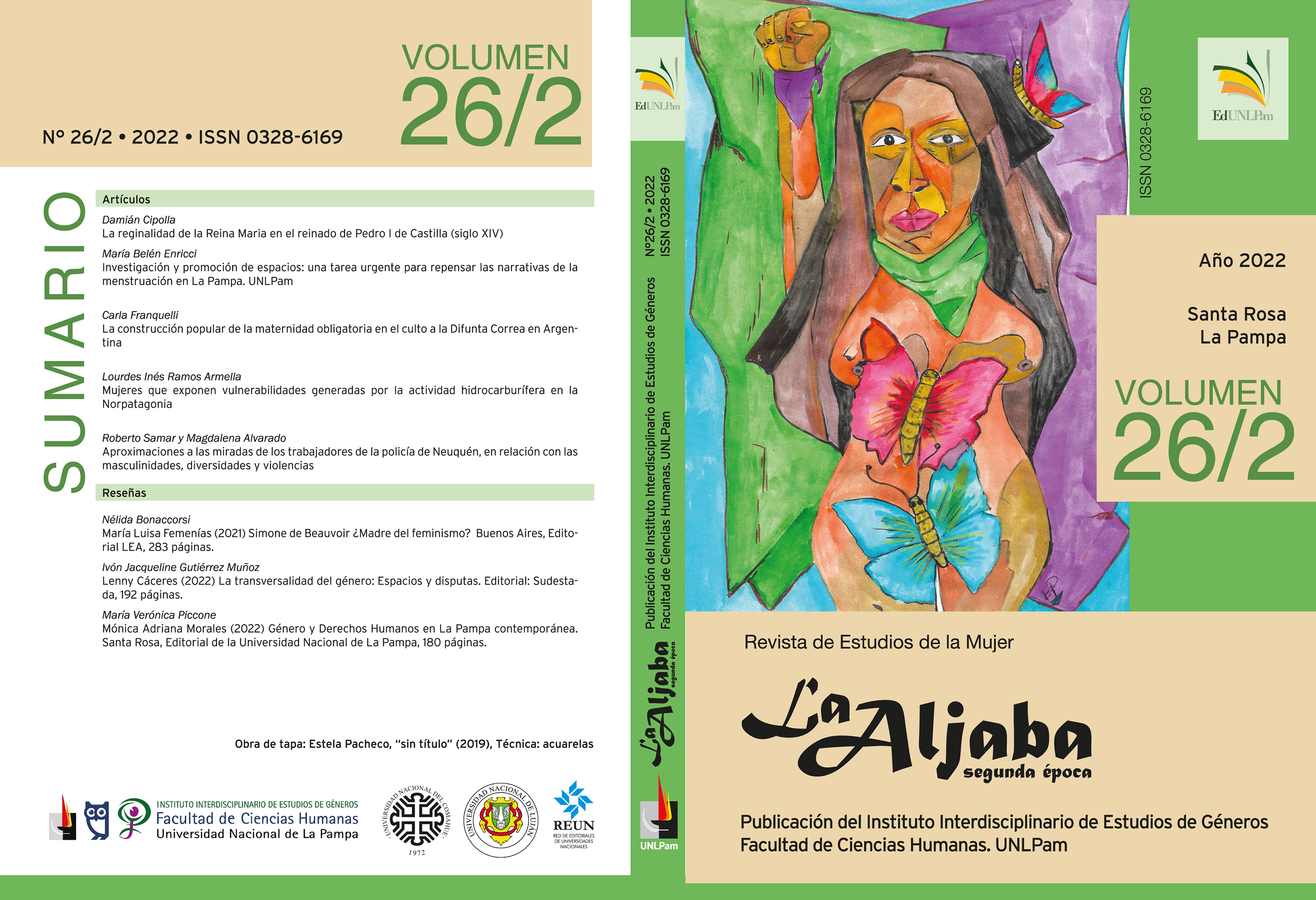 Tapa La Aljaba volumen 26, número 2