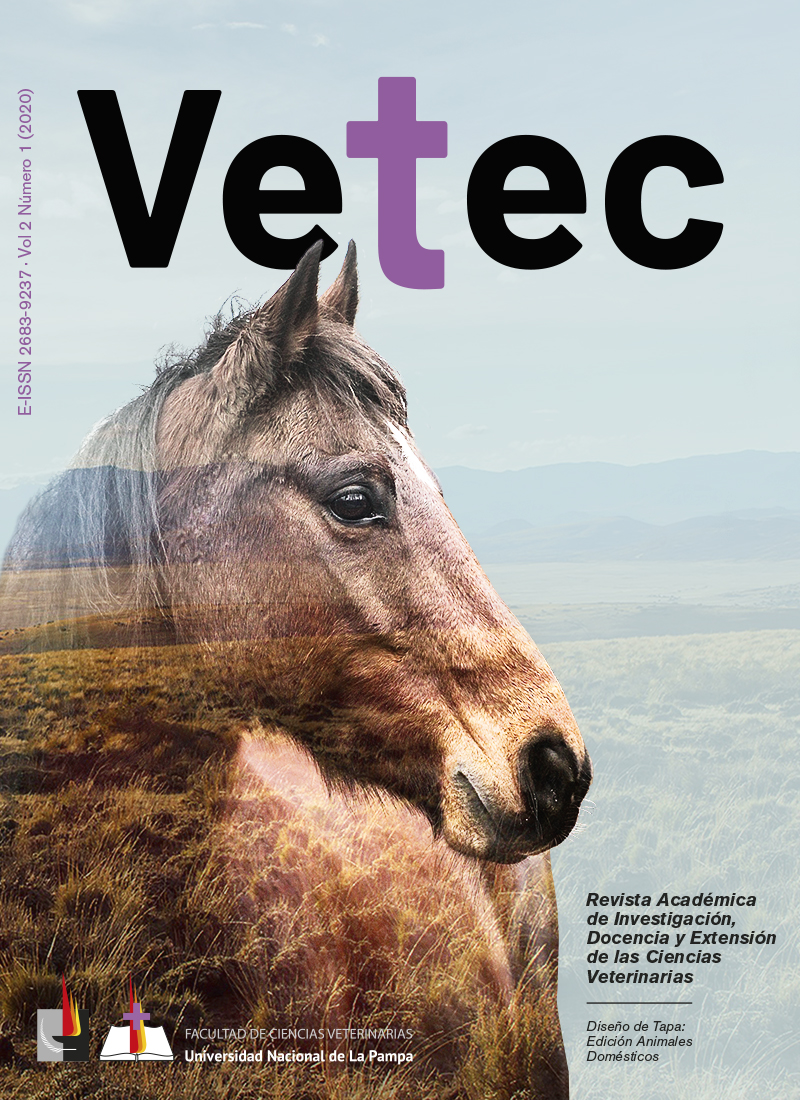 					Ver Vol. 2 Núm. 1 (2020):  Vetec  Revista Académica de Investigación, Docencia  y Extensión de las Ciencias Veterinarias
				