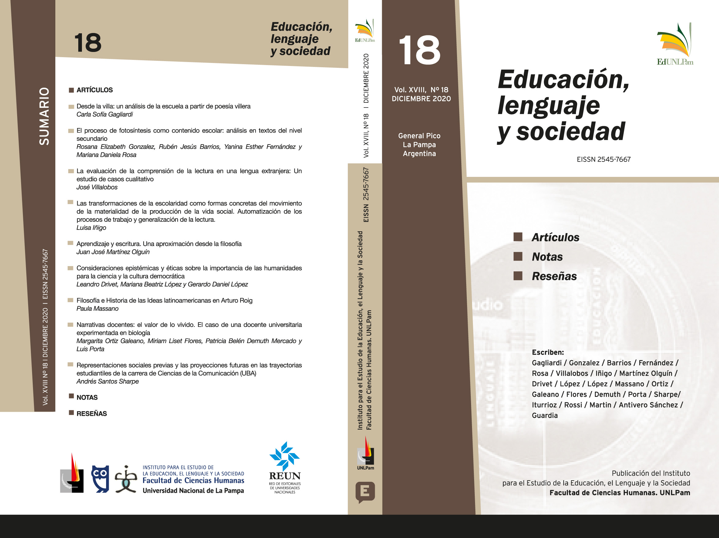 					Ver Vol. 18 Núm. 18 (2021): Educación, Lenguaje y Sociedad
				
