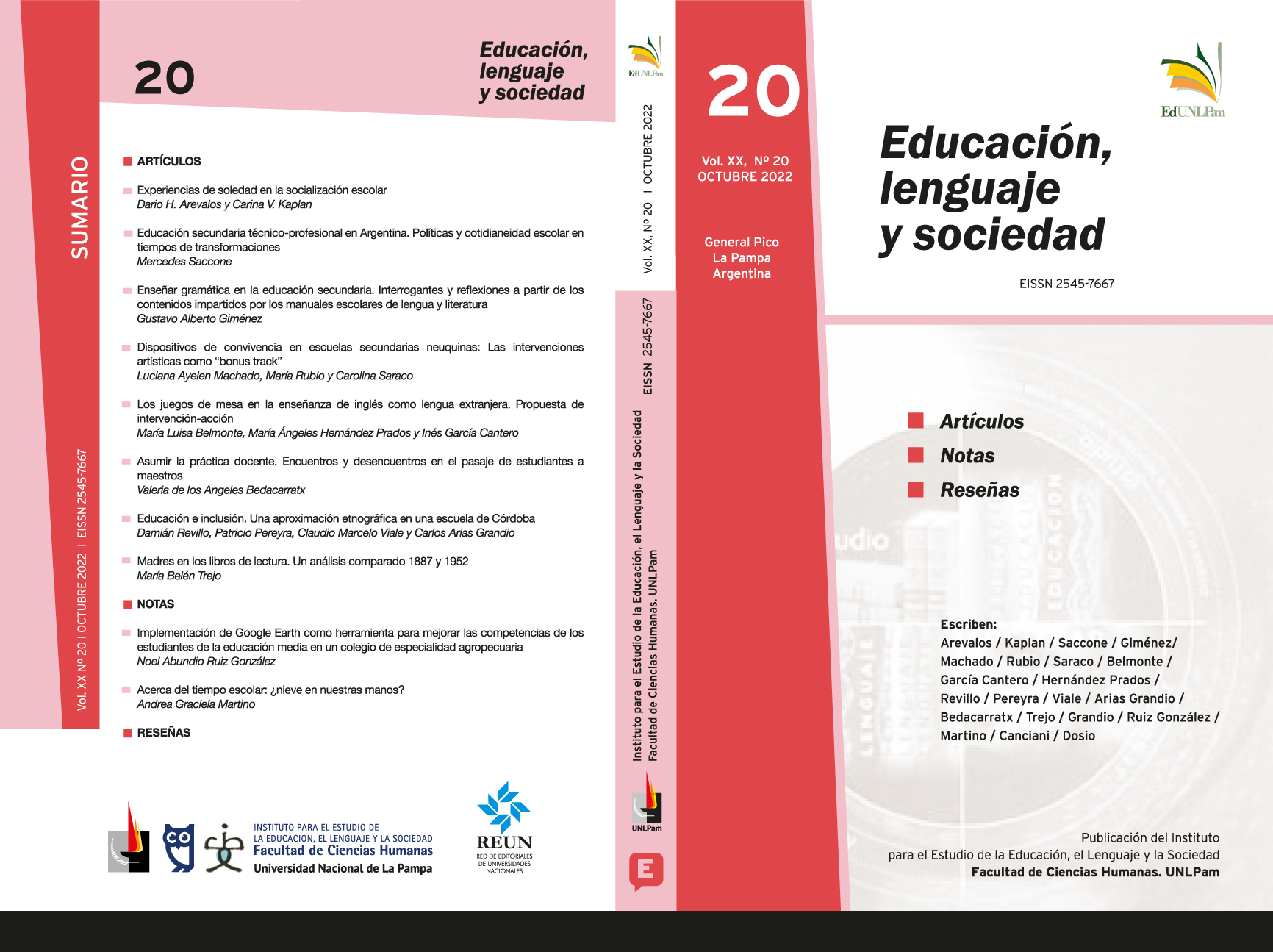 					Ver Vol. 20 Núm. 20 (2022): Educación, Lenguaje y Sociedad
				